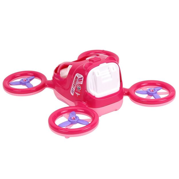 Plastikinis žaislas - dronas (rožinis)