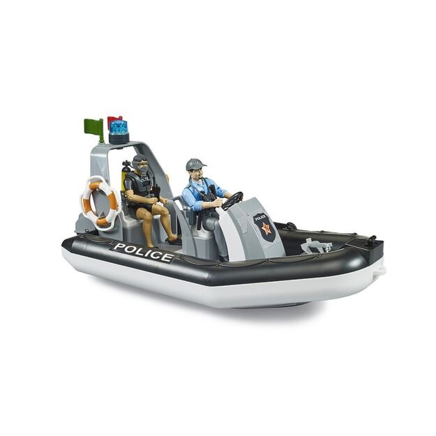 BRUDER Police boat with 2 figures and accessories 62733