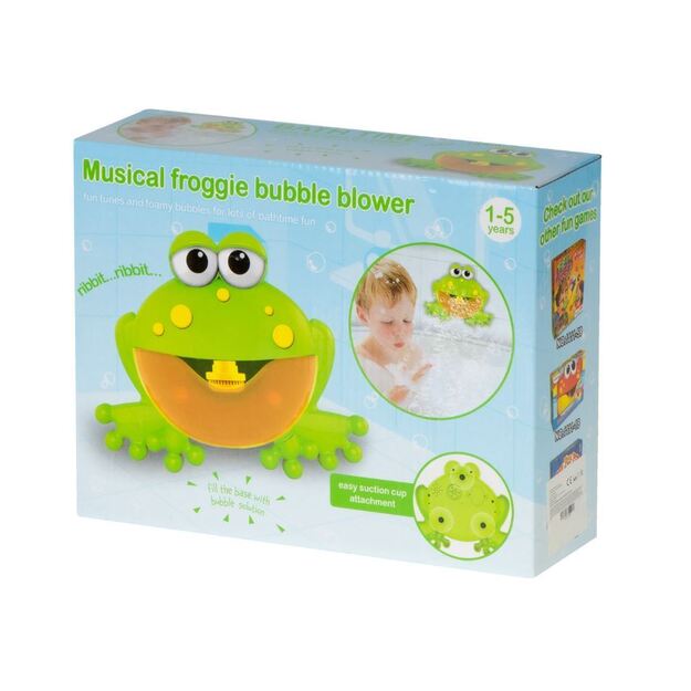 Bath toy - Electric soap bubble blower - Frog