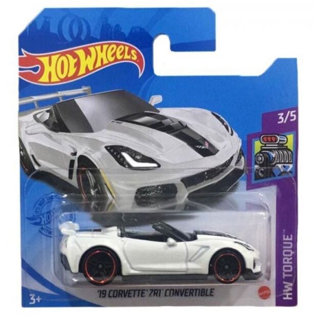 Hot Wheels automodeliukas '19 Corvette ZR1 Convertible (white)
