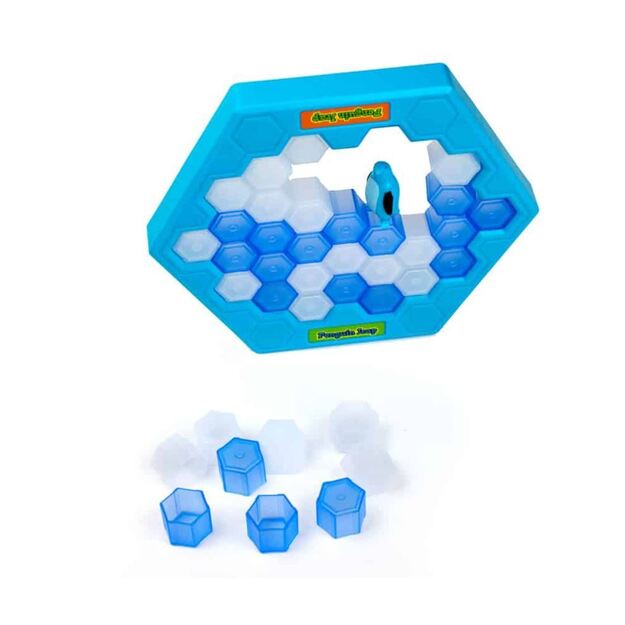 Stalo žaidimas - Pramušk ledą ir numesk pingviną