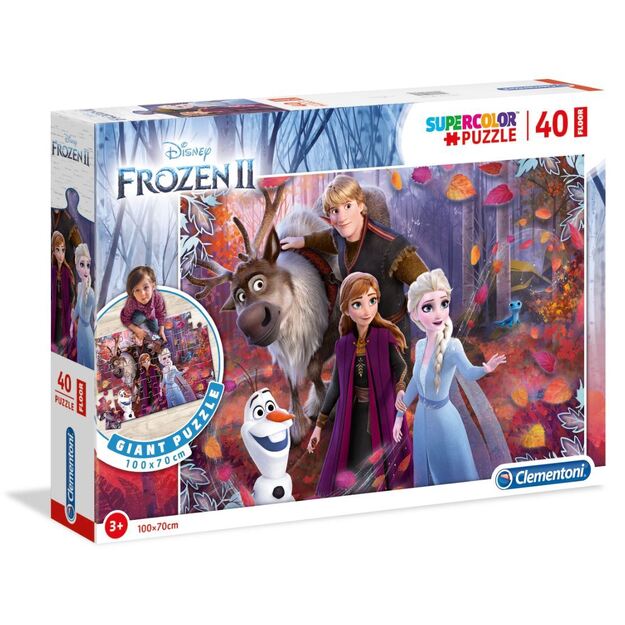 Didelė MAXI grindų dėlionė Frozen 2 40 det. 100x70 cm (25464)