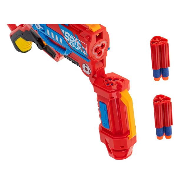 Žaislinis šautuvas ginklas Blaze su 20 minkštų kulkų