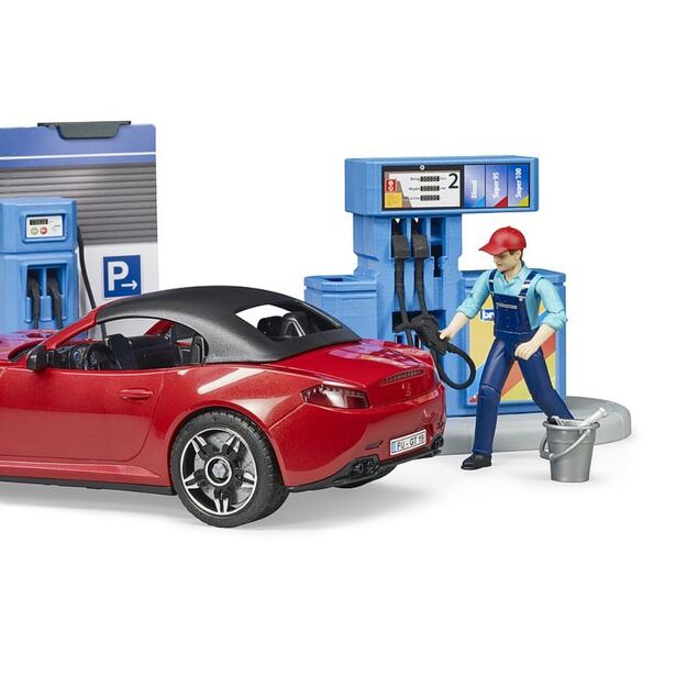 BRUDER 62111 Car wash with sports car and figures