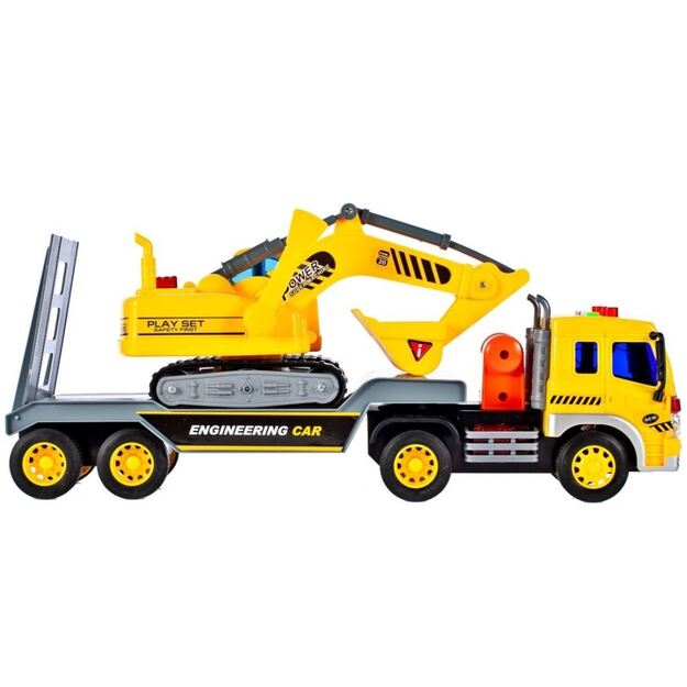 Truck with excavator 39cm (3857)