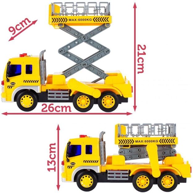 Sunkvežimis su statybiniu keltuvu 26cm (3858)