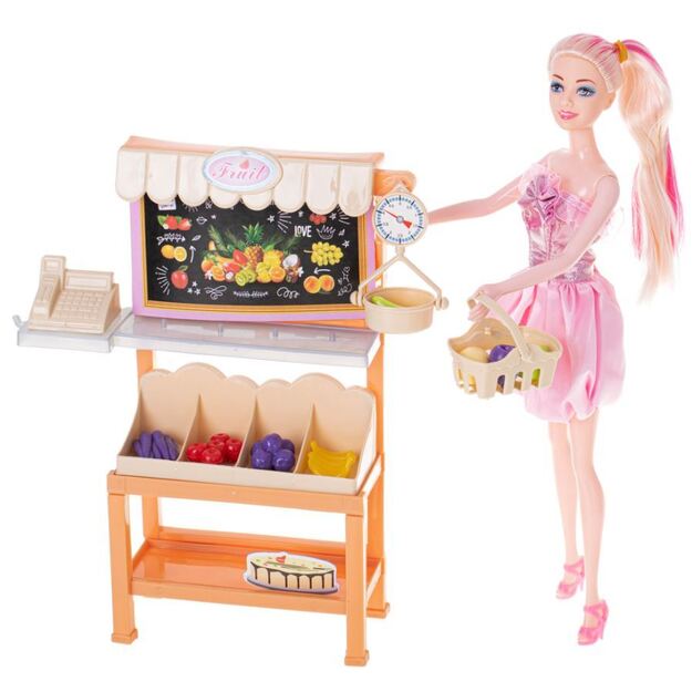 Doll with fruit basket (3952)