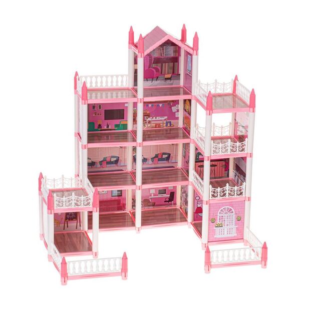 Dollhouse with furniture 4 floors 3975