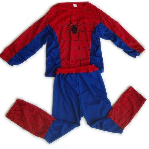 Spiderman - žmogaus voro kostiumas berniukams M 110-120cm
