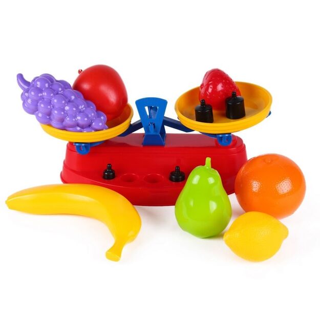 Toy scale and fruit set 6023