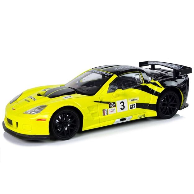Nuotoliniu būdu valdomas sportinis automobilis Corvette C6.R (geltonas)