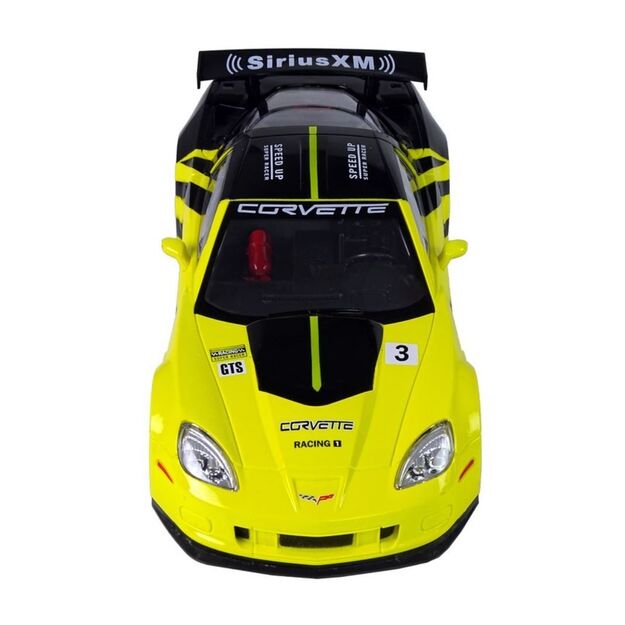 Nuotoliniu būdu valdomas sportinis automobilis Corvette C6.R (geltonas)