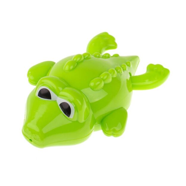 Vonios žaislas - prisukamas plaukiantis krokodilas