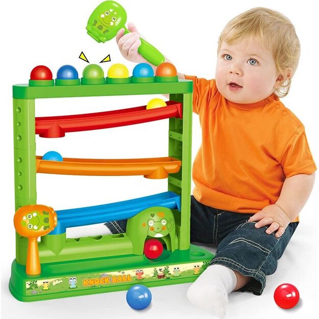Montessori kalimo žaidimas - riedantys kamuoliukai 27 dalių