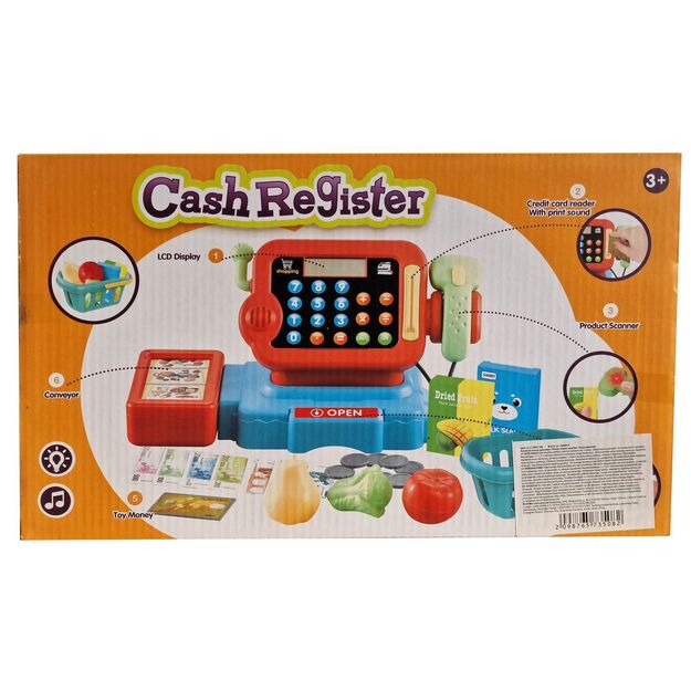 Žaislinis kasos aparatas su priedais (4283)