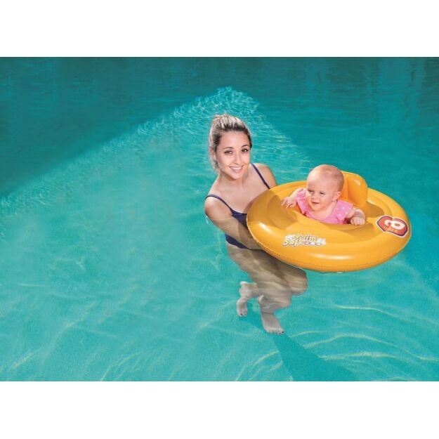 Pripučiamas plaukimo ratas kūdikiams su sėdyne Bestway 69 cm