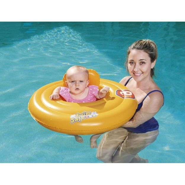 Pripučiamas plaukimo ratas kūdikiams su sėdyne Bestway 69 cm