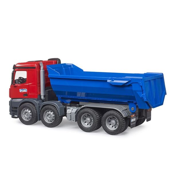 BRUDER 03621 Mercedes-Benz tipper with lifting trailer