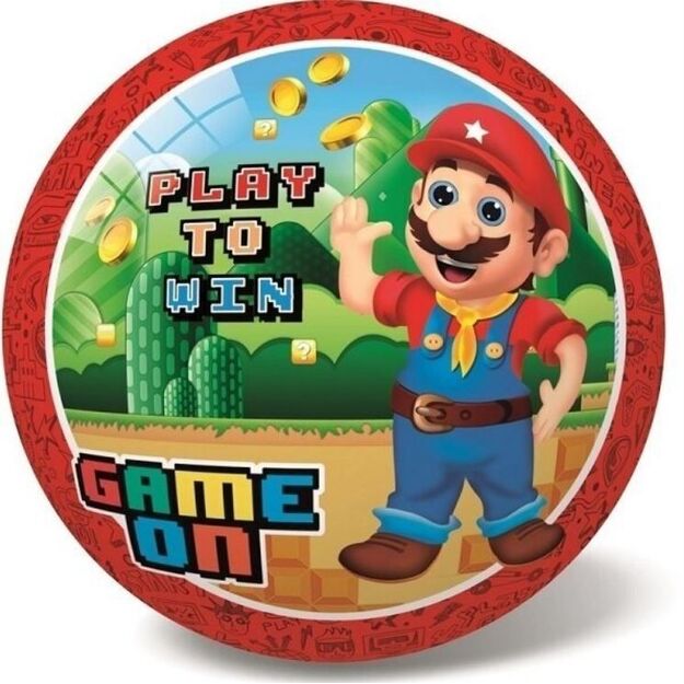 Spalvotas kamuolys Mario Game on 23 cm