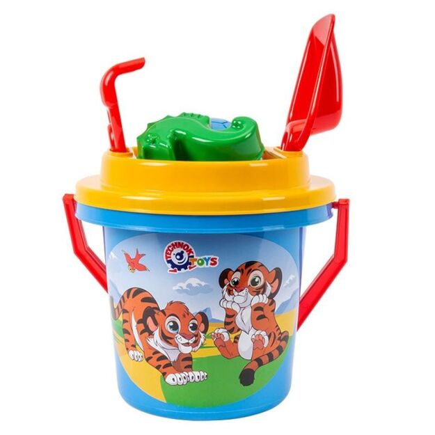 Sand toys set with bucket 1189