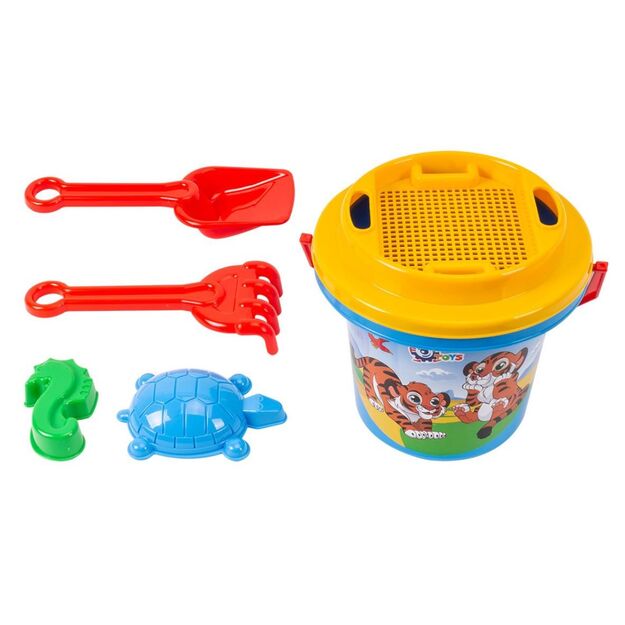 Sand toys set with bucket 1189
