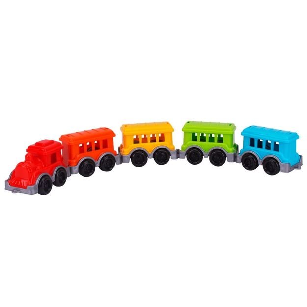 Žaislinis spalvotas traukinukas 9116
