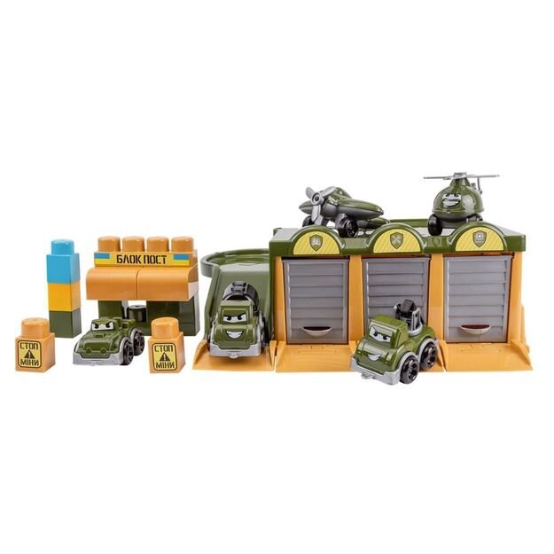 Žaislinė karinė bazė su mašinėlėmis 9277