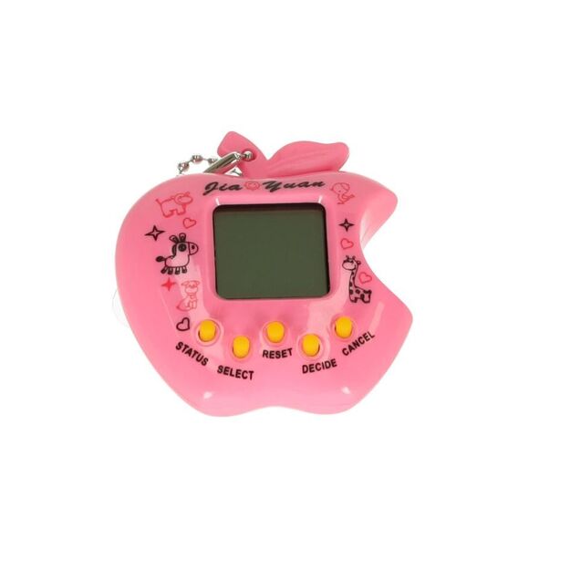TAMAGOTCHI žaislinis elektroninis augintinis Obuolys (rožinis)