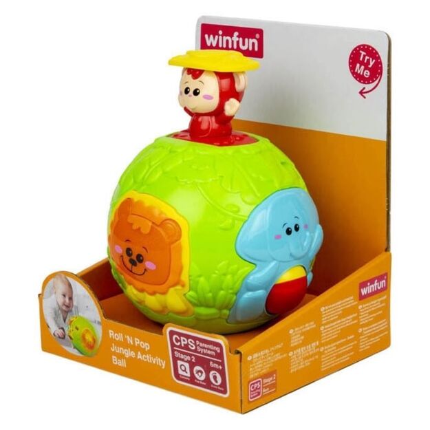 Interaktyvus kūdikų žaislas winfun - Kamuolys Džiunglės