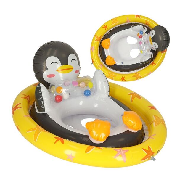 Pripučiamas plaukimo ratas vaikams su sėdyne - Pingvinas