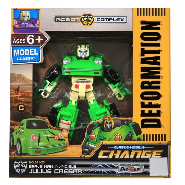 Robotas transformeris - Žalias automobilis
