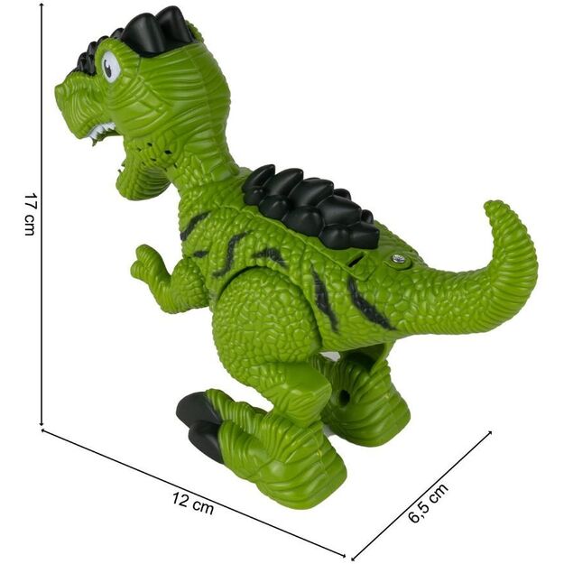 Dinozauras T-Rex su garsais ir šviesomis 17 cm