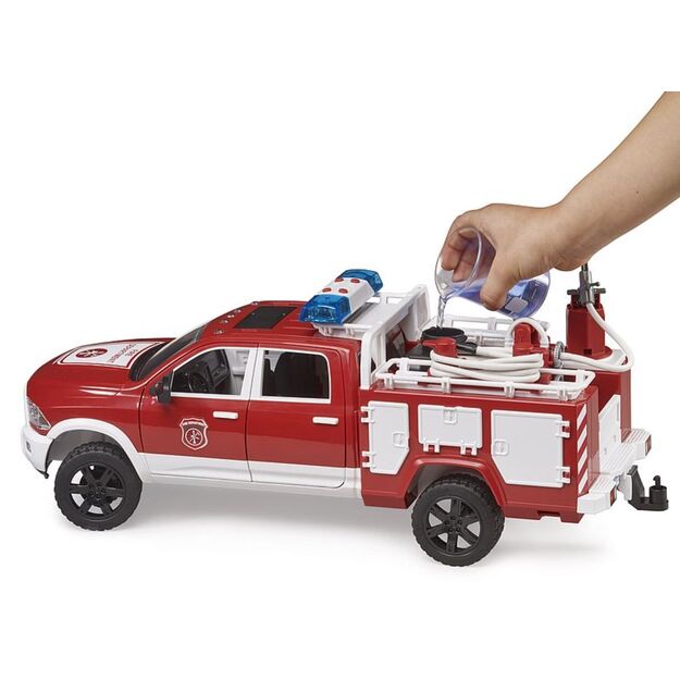 BRUDER fire truck RAM 2500 with accessories 02544