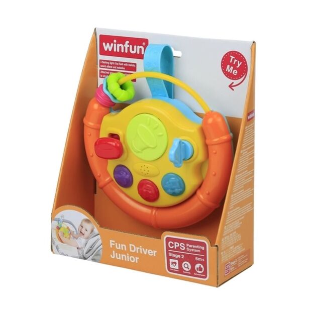 Winfun interactive toy steering wheel with sounds and lights