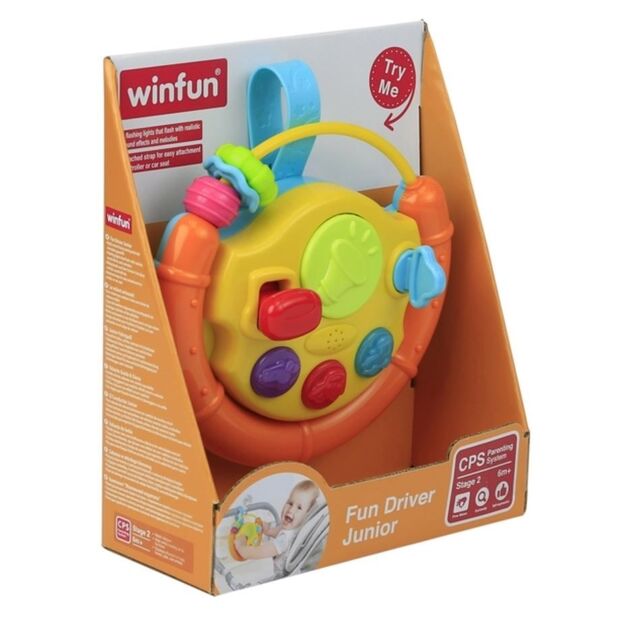 Winfun interactive toy steering wheel with sounds and lights
