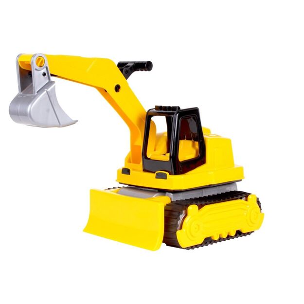 Toy plastic excavator (yellow)