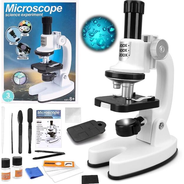 Mikroskopo rinkinys vaikams 200/1200x