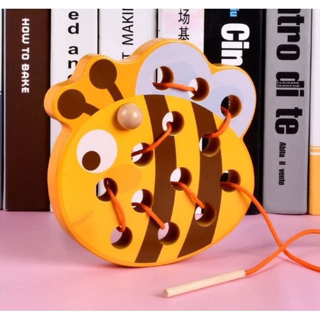 Educational wooden flipping game - Bee