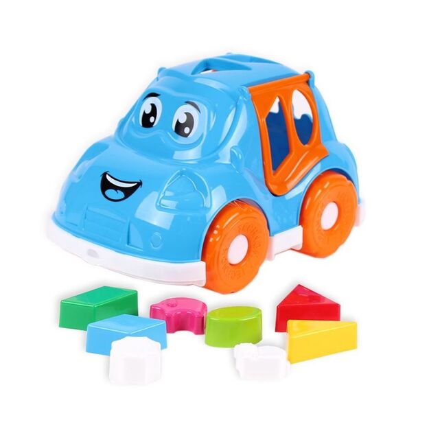 Žaislinė rūšiavimo mašina su įmetimo formelėmis 5927 (mėlyna)