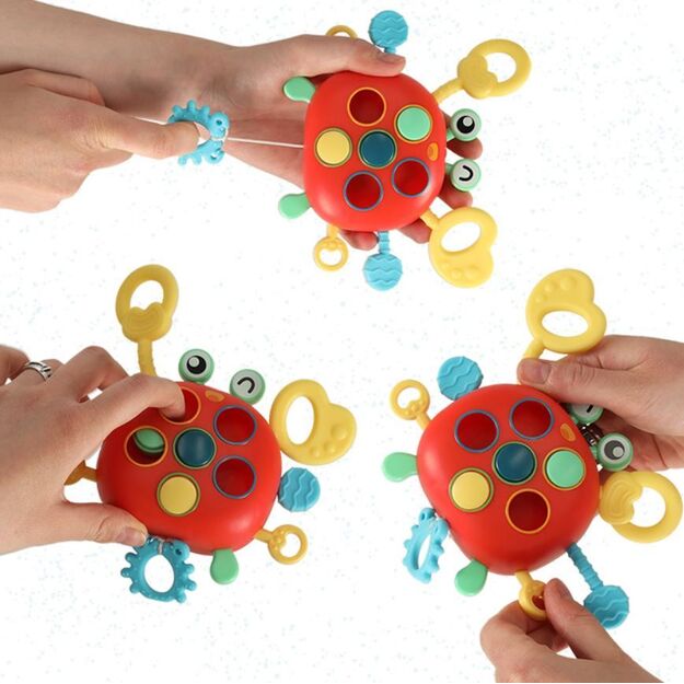 Sensorinis žaislas kramtukas - Krabas