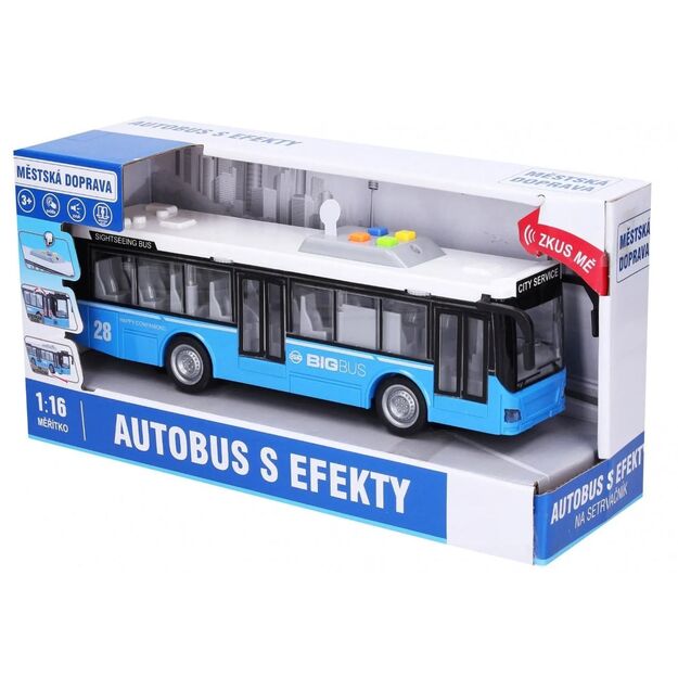 Žaislinis autobusas su garsais ir šviesomis (mėlynas) 4683