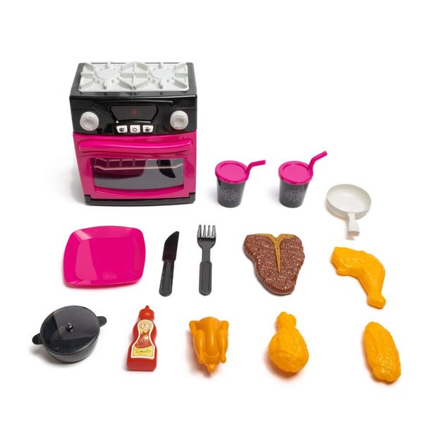 Žaislinė mini virtuvėlė su priedais 4697