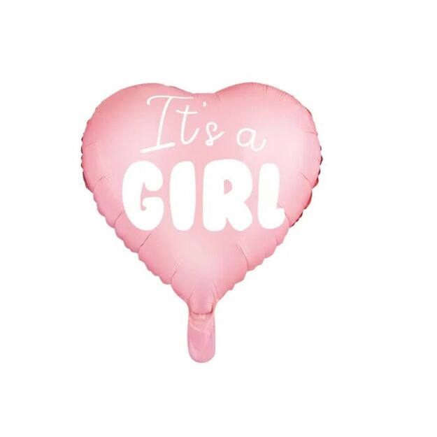 Folinis balionas Baby shower vakarėliui "IT'S A GIRL"