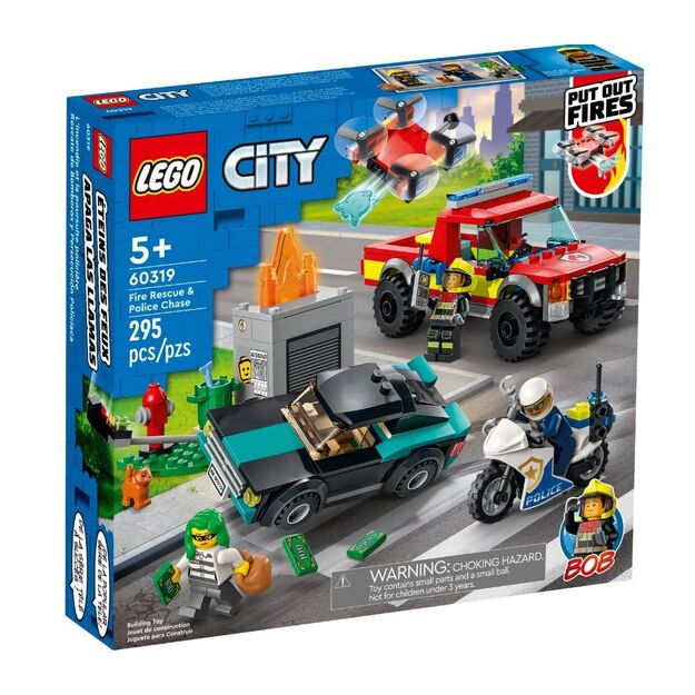 LEGO City 60319 Gelbėjimo operacija ir policijos gaudynės