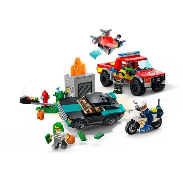 LEGO City 60319 Gelbėjimo operacija ir policijos gaudynės