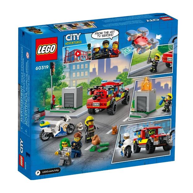 LEGO City 60319 Gelbėjimo operacija ir policijos gaudynės