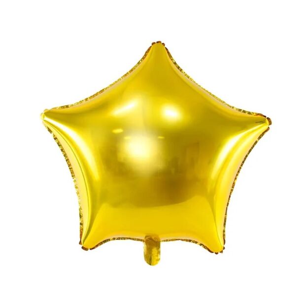 Folinis balionas Auksinė žvaigždutė 48 cm.