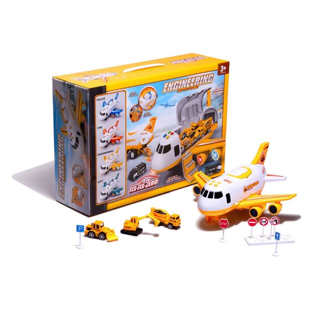 Transporter plane with construction vehicles 4776