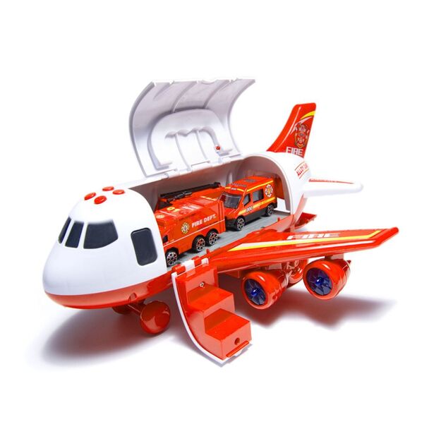Lėktuvas transporteris su gaisrinės automobiliais 4781