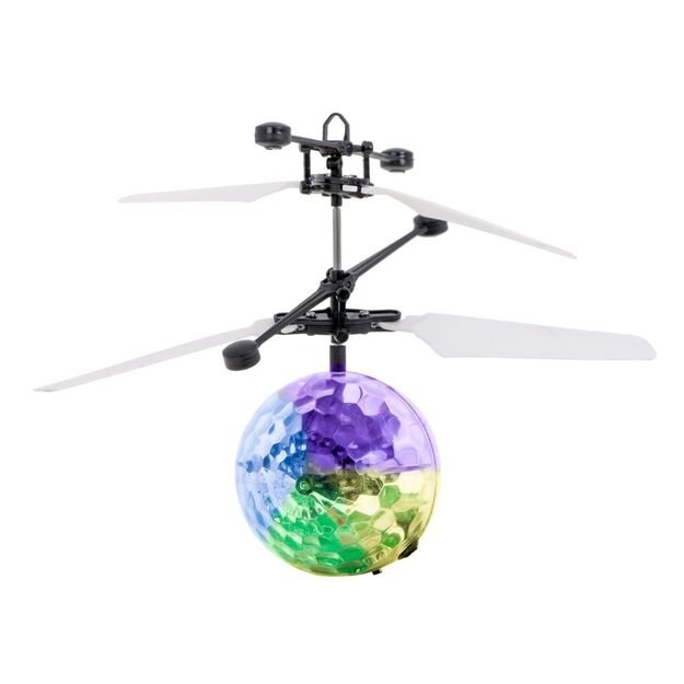 Hand operated flying disc ball
